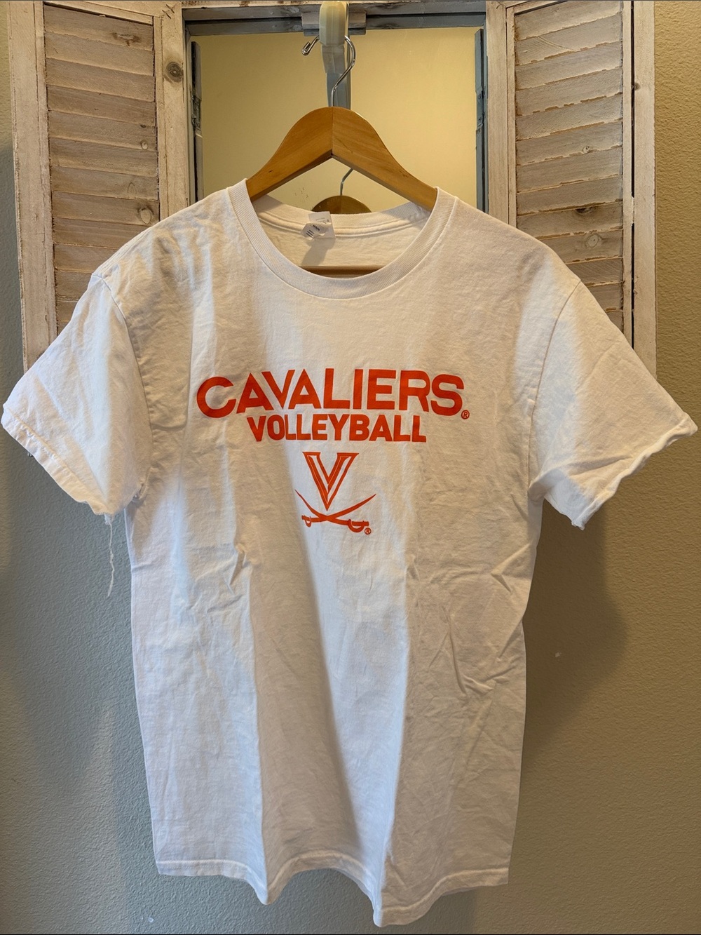 Cavaliers Volleyball White Graphic Tee
